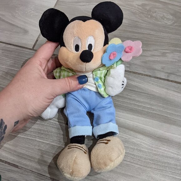 2/$20 Disney Mickey Mouse Plush Spring Time Flowers - Picture 2 of 5